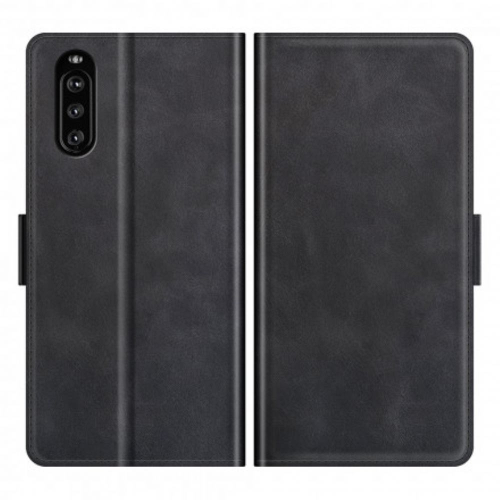 Flip Case Für Sony Xperia 10 III Flip Case Klassische Doppelklappe