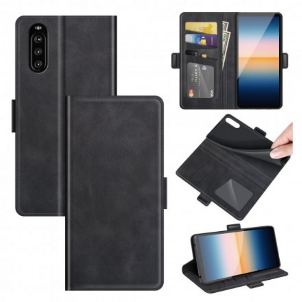 Flip Case Für Sony Xperia 10 III Flip Case Klassische Doppelklappe