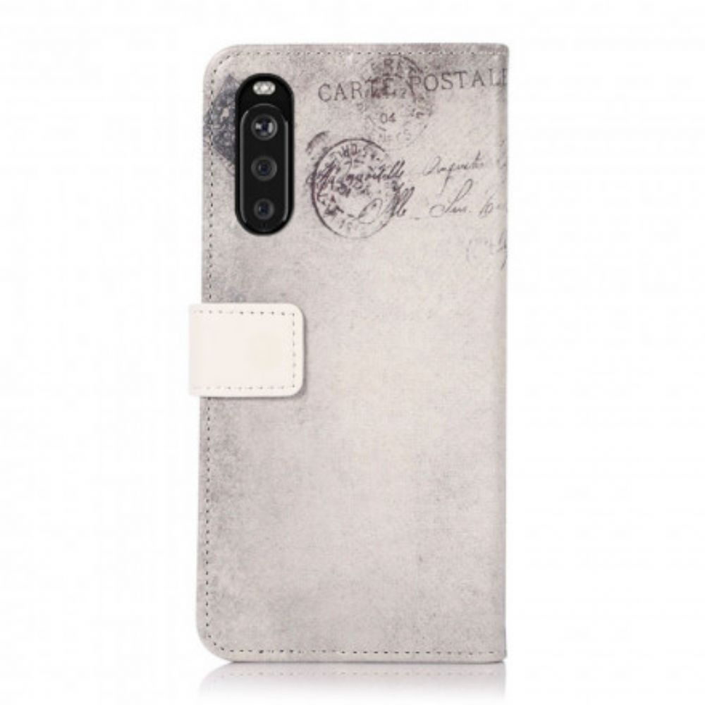 Flip Case Für Sony Xperia 10 III Reisekat