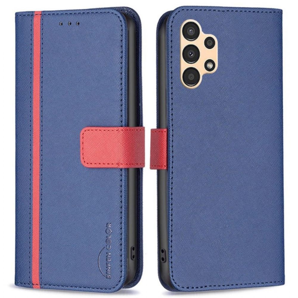 Flip Case Für Samsung Galaxy A13 Bicolor Binfen Farbe