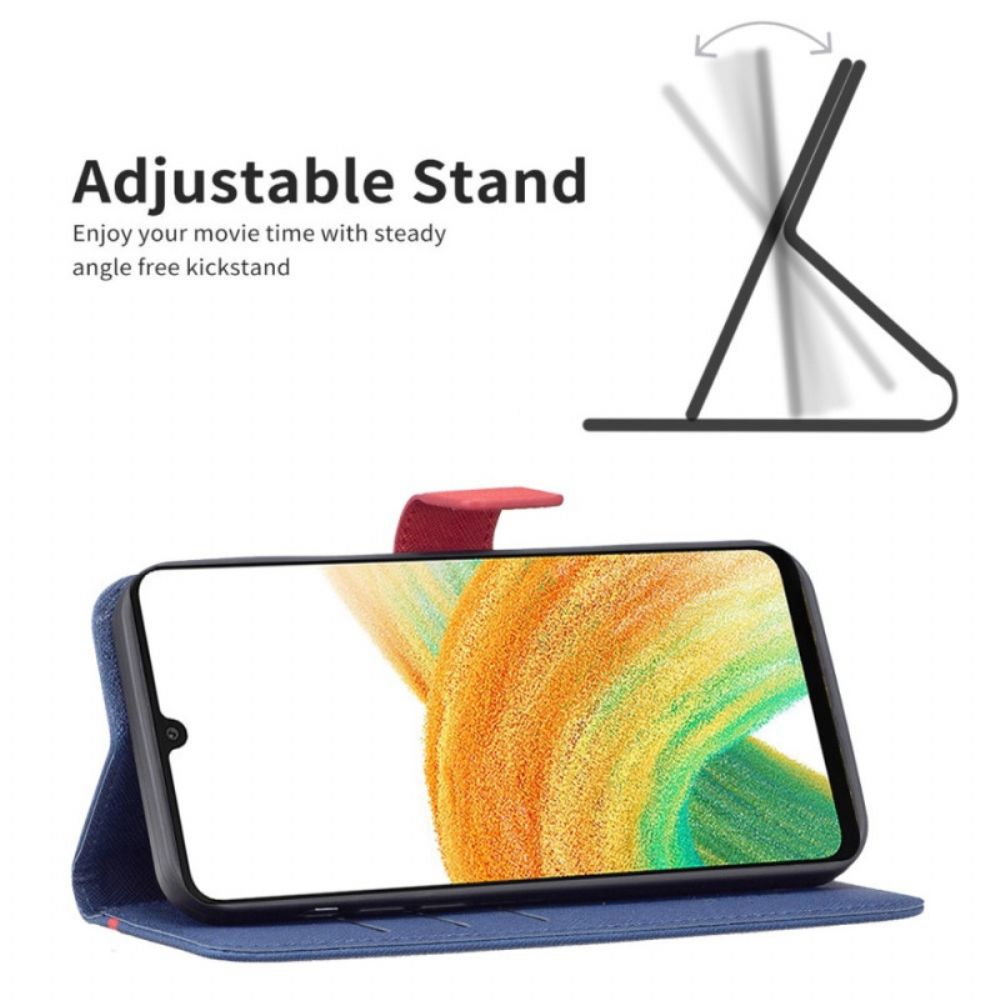 Flip Case Für Samsung Galaxy A13 Bicolor Binfen Farbe