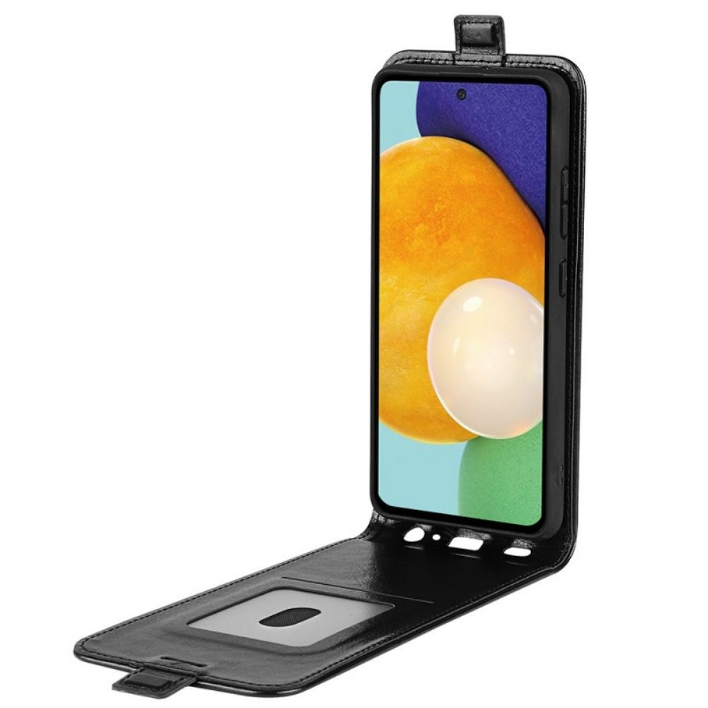 Flip Case Für Samsung Galaxy A13 Flip Case Ledereffekt Mit Vertikaler Klappe