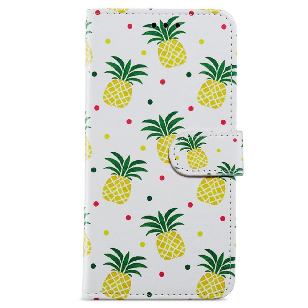 Flip Case Für Samsung Galaxy A13 Mehrere Ananas