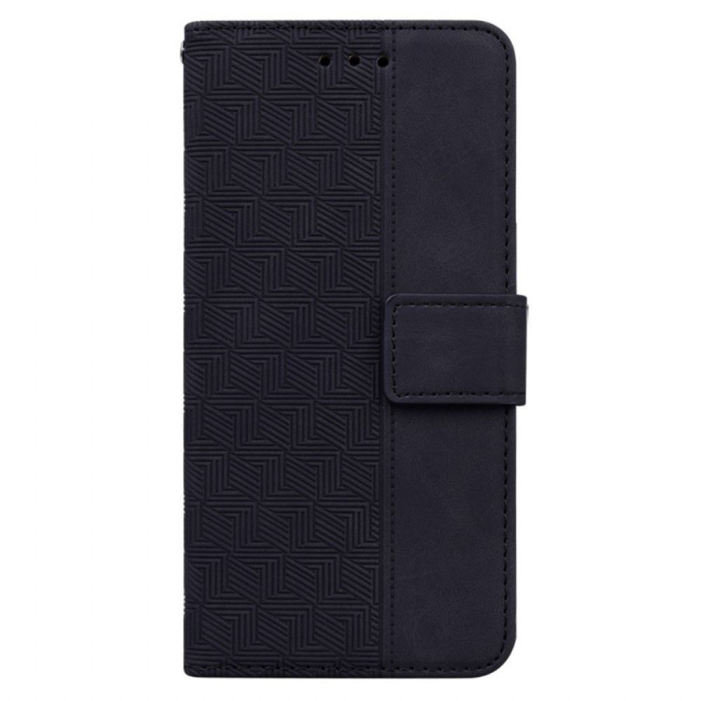 Flip Case Für Samsung Galaxy A13 Mit Kordel Tangamuster