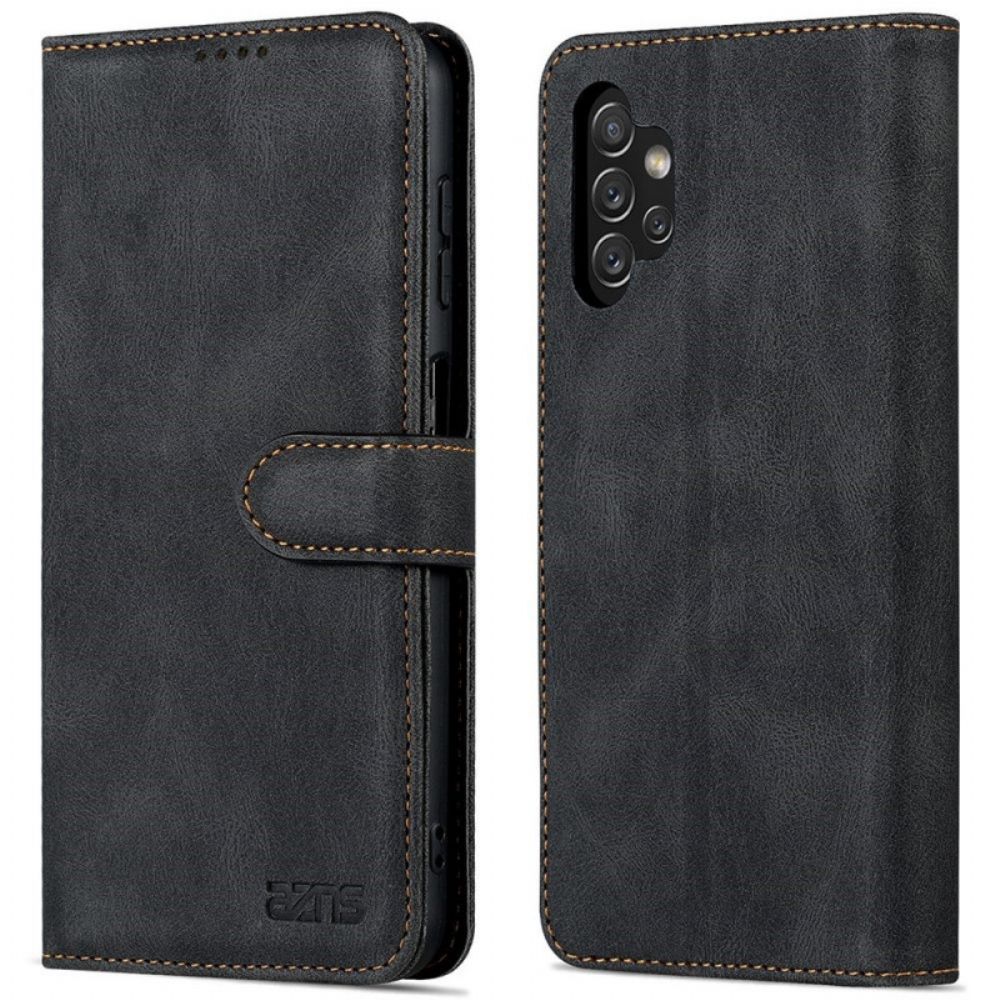 Flip Case Für Samsung Galaxy A13 Mit Kordel Vintage Stil Azns Riemchen