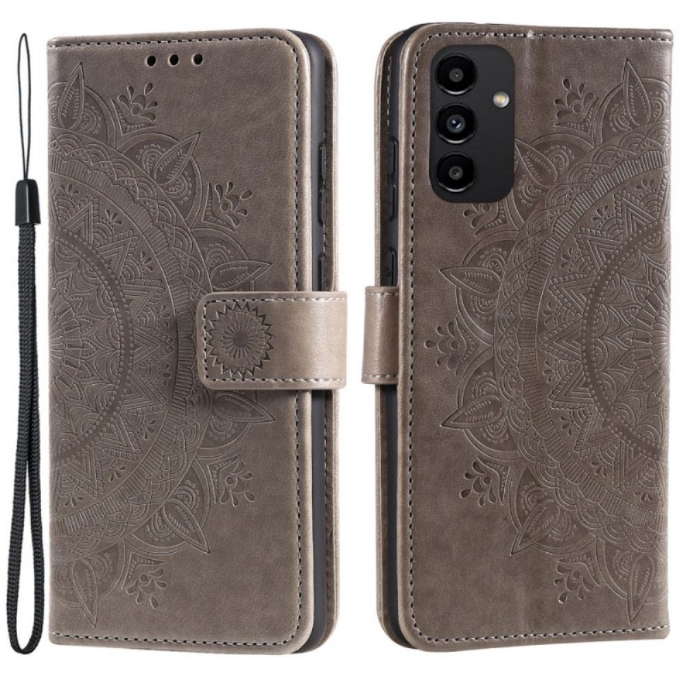 Flip Case Für Samsung Galaxy A13 Sonnen-mandala