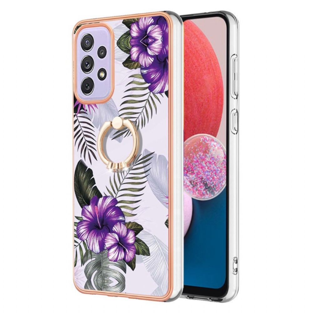 Handyhülle Für Samsung Galaxy A13 Ring-stützblumen