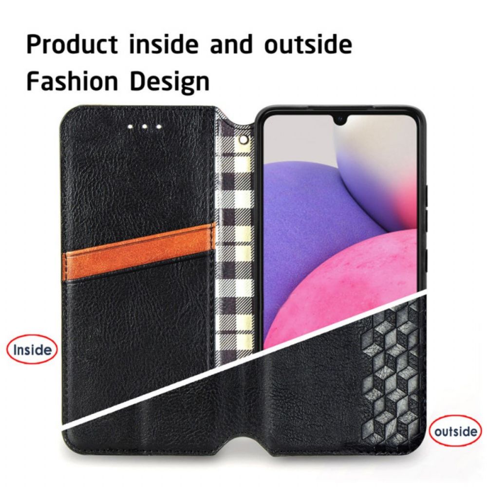 Schutzhülle Für Samsung Galaxy A13 Flip Case Ledereffekt 3d-muster