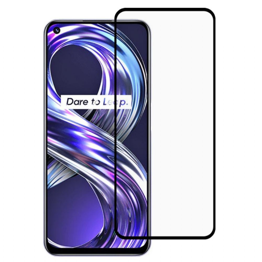 Displayschutzfolie Aus Gehärtetem Glas Für Das Realme 8I Mit Schwarzem Rand