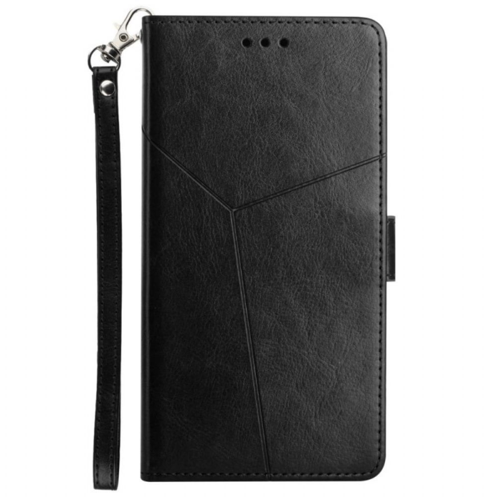 Flip Case Für Realme 8i Geo Y Design Leather Style