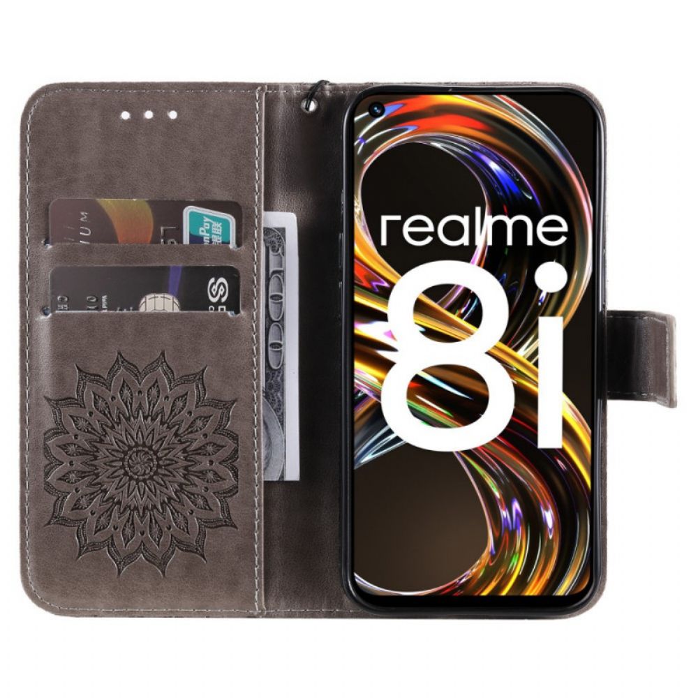 Lederhüllen Für Realme 8i Sonnenblume