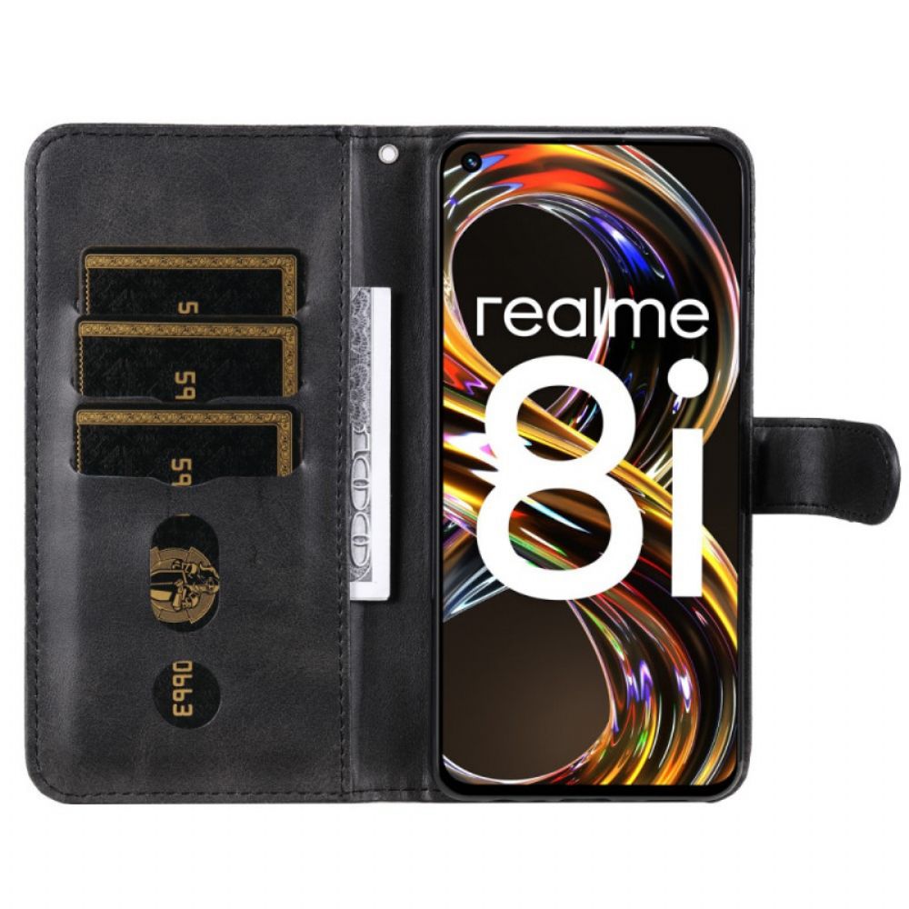 Lederhüllen Für Realme 8i Vintage Geldbörse