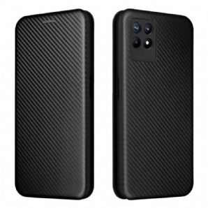 Schutzhülle Für Realme 8i Flip Case Kohlefaser