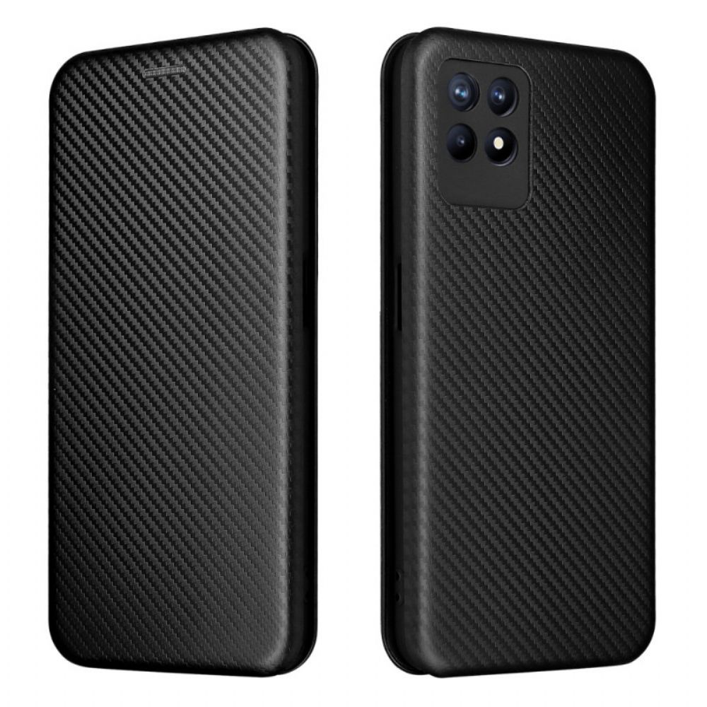 Schutzhülle Für Realme 8i Flip Case Kohlefaser