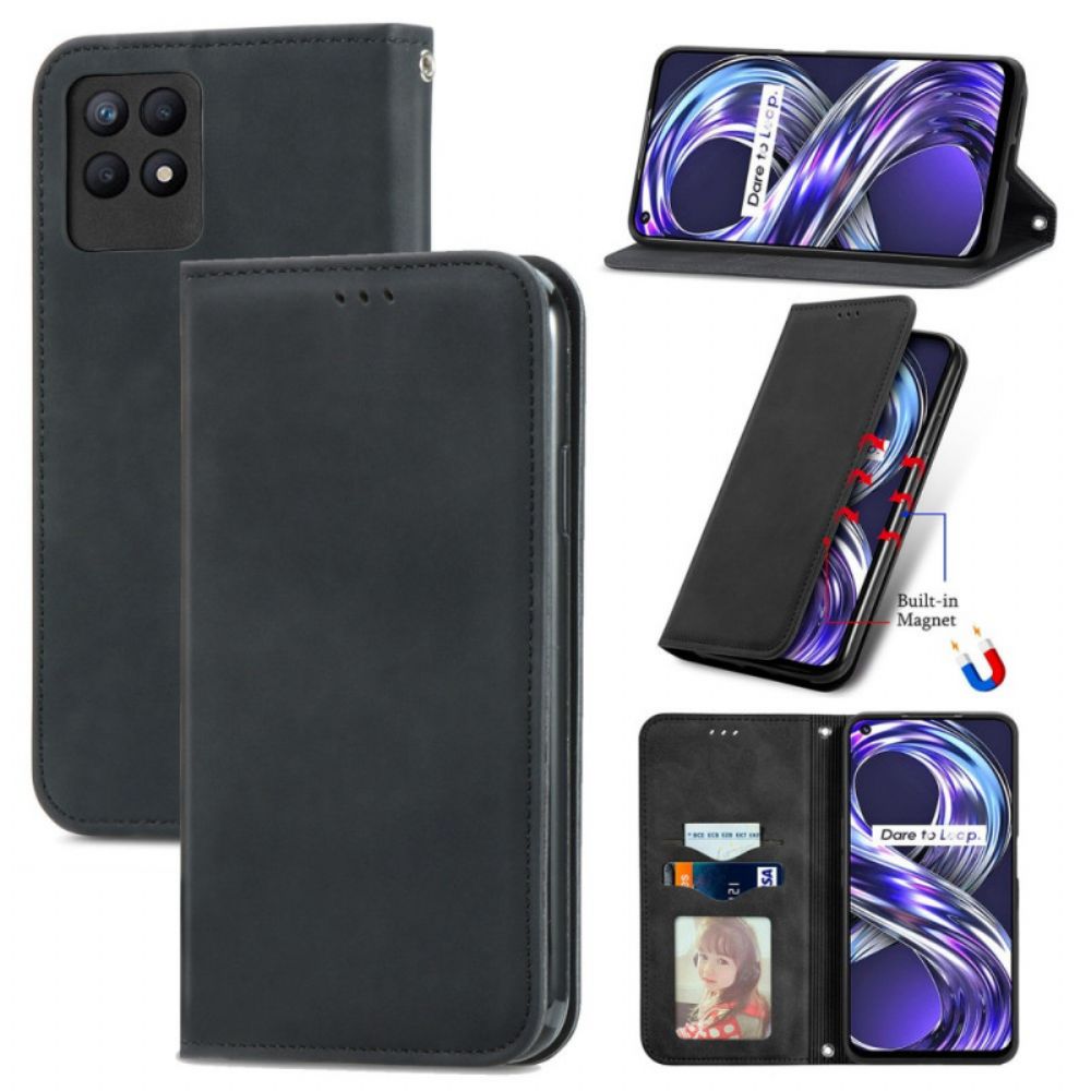 Schutzhülle Für Realme 8i Flip Case Skin-touch-design