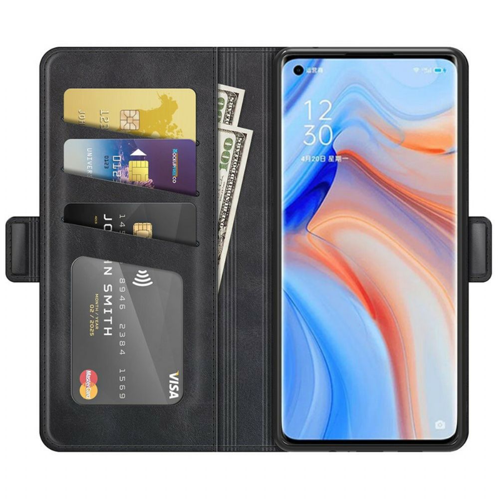 Flip Case Für Oppo Find X3 Neo Flip Case Klassische Doppelklappe