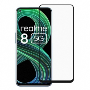 Displayschutz Aus Gehärtetem Glas Für Realme 8 5G Mit Schwarzem Rand