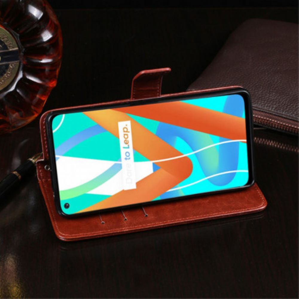 Flip Case Für Realme 8 5G Kunstleder Idewei