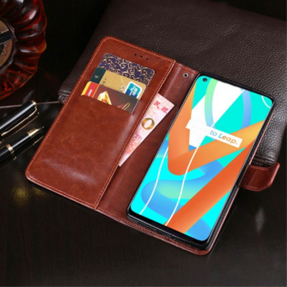 Flip Case Für Realme 8 5G Kunstleder Idewei