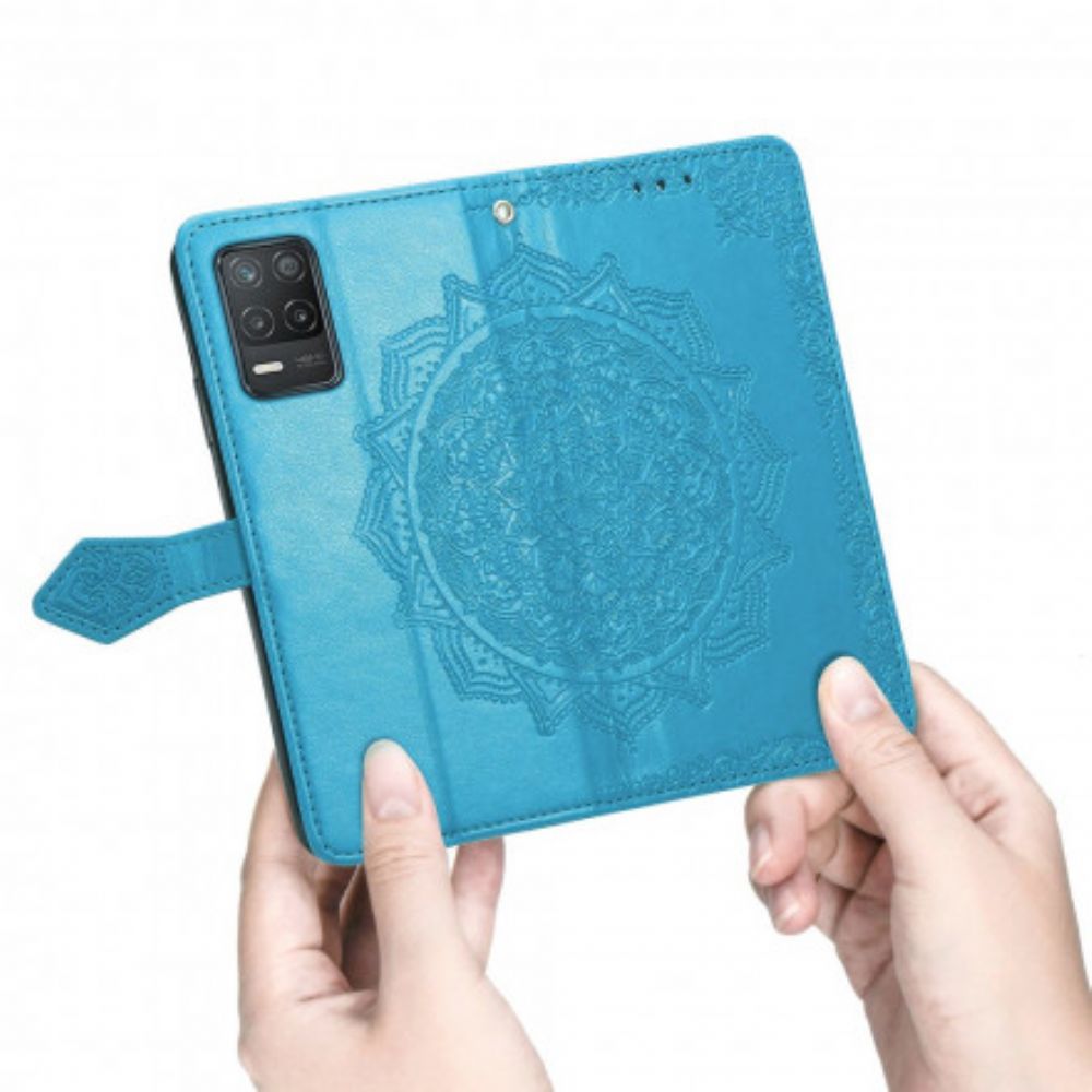 Flip Case Für Realme 8 5G Mandala Aus Dem Mittelalter