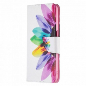 Lederhüllen Für Realme 8 5G Aquarell Blume