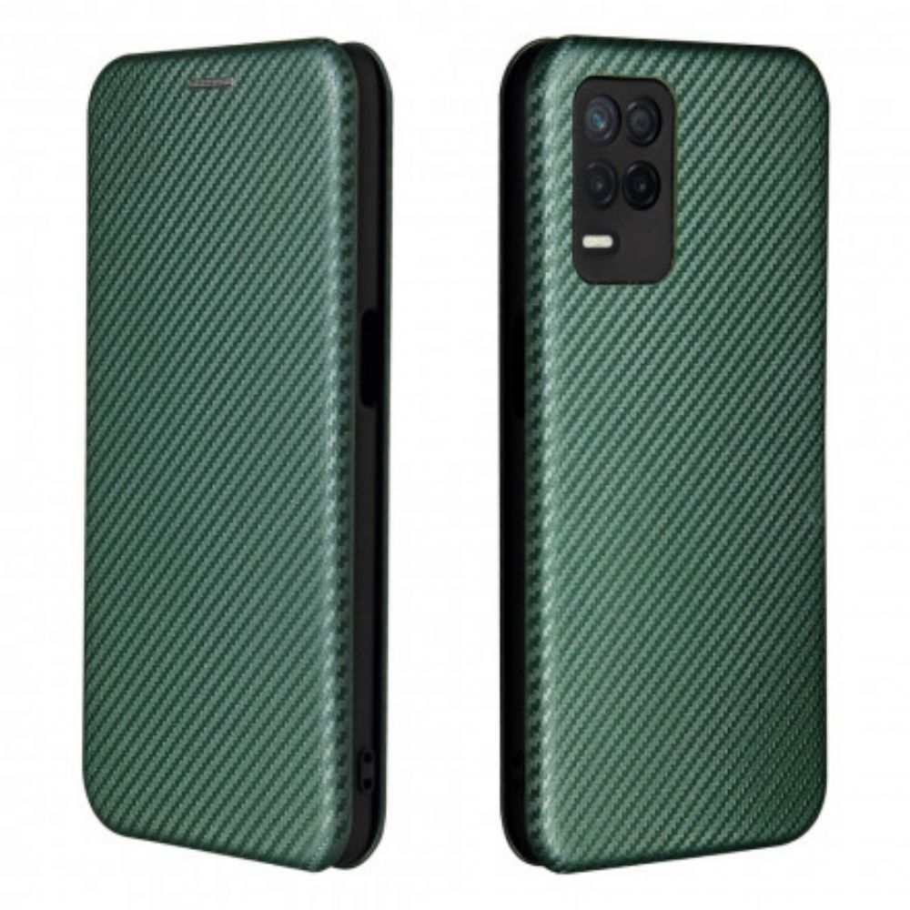 Schutzhülle Für Realme 8 5G Flip Case Farbiges Carbon-silikon