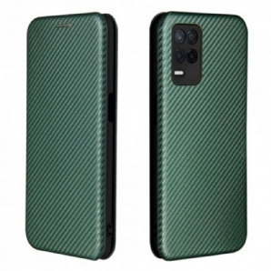 Schutzhülle Für Realme 8 5G Flip Case Farbiges Carbon-silikon