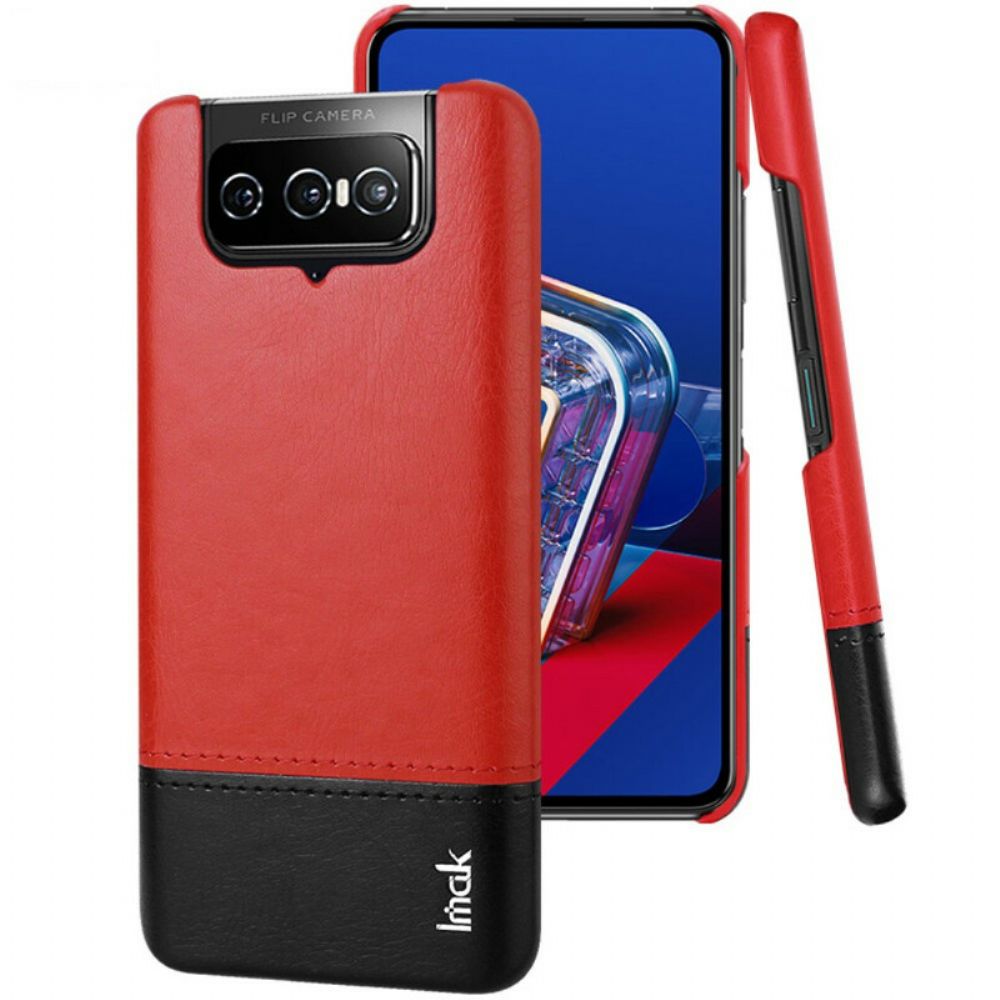 Handyhülle Für Asus Zenfone 7 / 7 Pro Imak Ruiyi-serie Ledereffekt