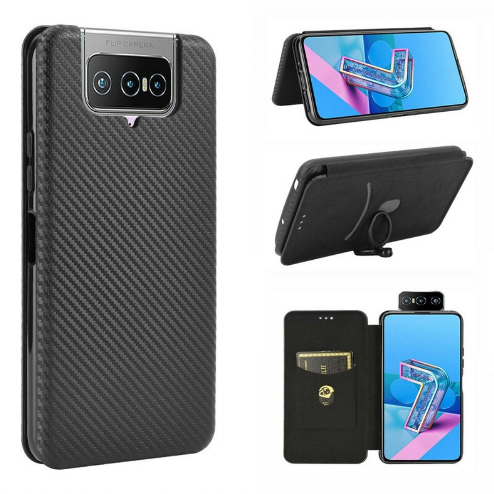 Schutzhülle Für Asus Zenfone 7 / 7 Pro Flip Case Silikonkohle