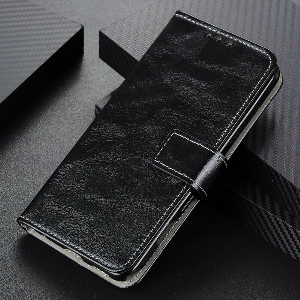 Flip Case Für Xiaomi Mi 10T Lite / Redmi Note 9 Pro 5G Aufsteigende Nähte