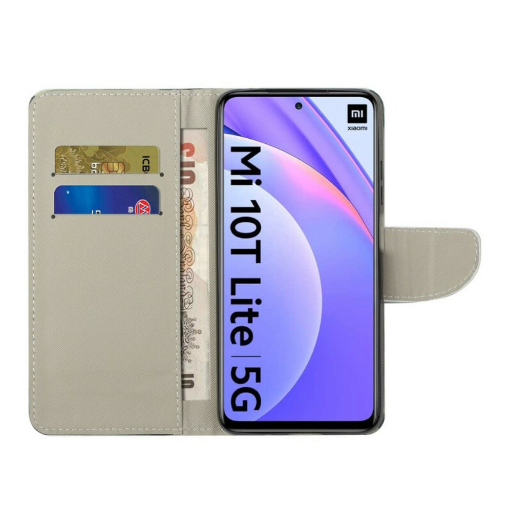 Flip Case Für Xiaomi Mi 10T Lite / Redmi Note 9 Pro 5G Bleib Ruhig Und Strahle