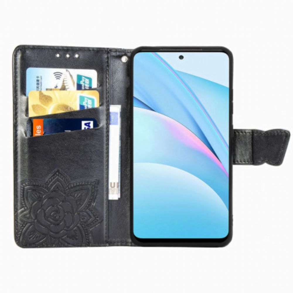 Flip Case Für Xiaomi Mi 10T Lite / Redmi Note 9 Pro 5G Halbe Schmetterlinge