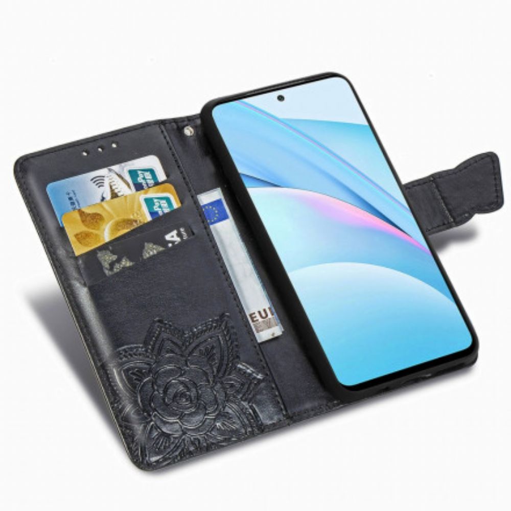 Flip Case Für Xiaomi Mi 10T Lite / Redmi Note 9 Pro 5G Halbe Schmetterlinge