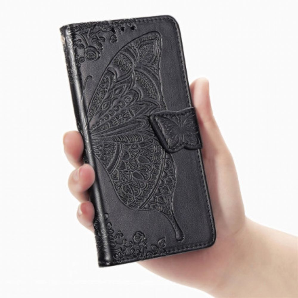 Flip Case Für Xiaomi Mi 10T Lite / Redmi Note 9 Pro 5G Halbe Schmetterlinge