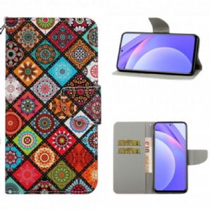 Flip Case Für Xiaomi Mi 10T Lite / Redmi Note 9 Pro 5G Mandala-patchwork