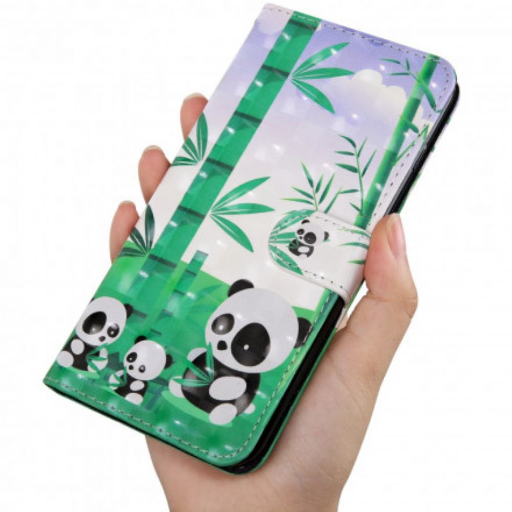 Flip Case Für Xiaomi Mi 10T Lite / Redmi Note 9 Pro 5G Panda-familie