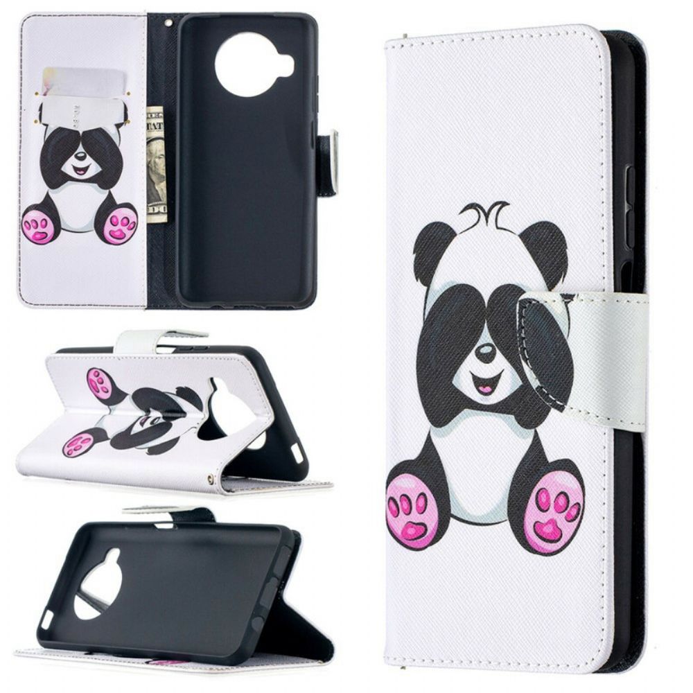 Flip Case Für Xiaomi Mi 10T Lite / Redmi Note 9 Pro 5G Panda-spaß