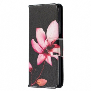 Flip Case Für Xiaomi Mi 10T Lite / Redmi Note 9 Pro 5G Rosa Blume