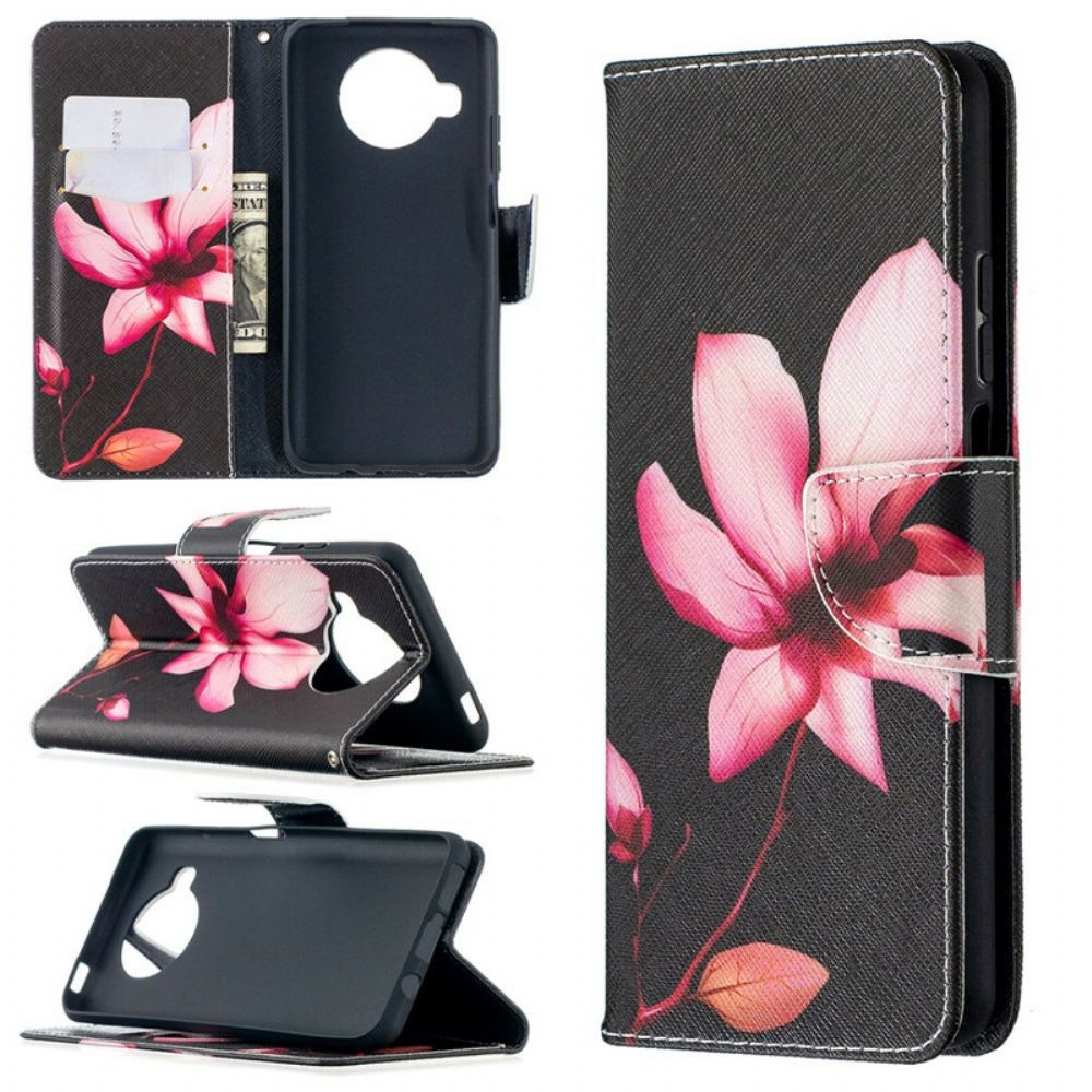 Flip Case Für Xiaomi Mi 10T Lite / Redmi Note 9 Pro 5G Rosa Blume