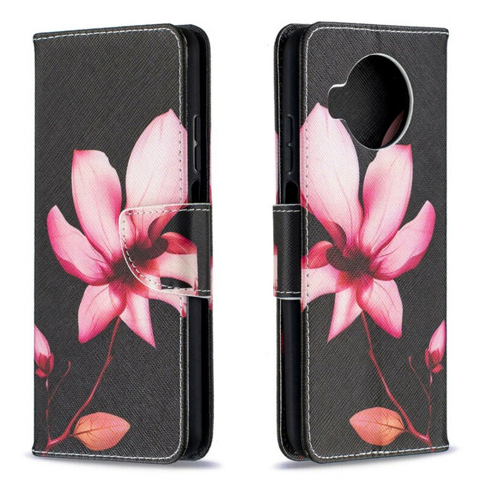 Flip Case Für Xiaomi Mi 10T Lite / Redmi Note 9 Pro 5G Rosa Blume