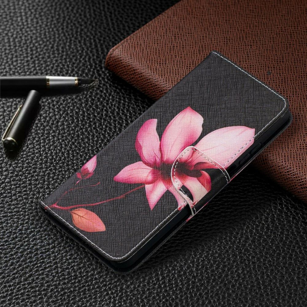 Flip Case Für Xiaomi Mi 10T Lite / Redmi Note 9 Pro 5G Rosa Blume