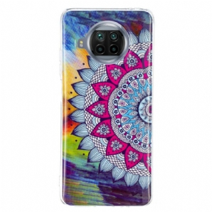 Handyhülle Für Xiaomi Mi 10T Lite / Redmi Note 9 Pro 5G Fluoreszierendes Buntes Mandala