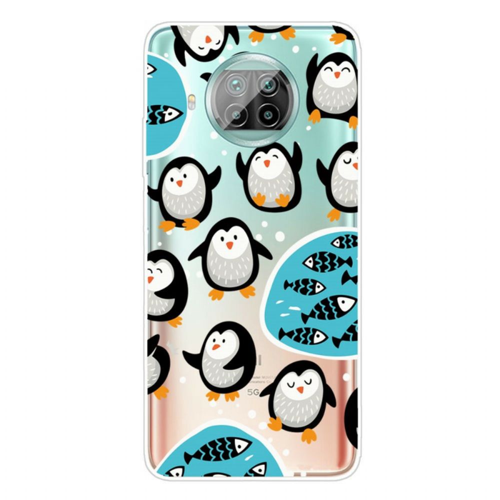 Handyhülle Für Xiaomi Mi 10T Lite / Redmi Note 9 Pro 5G Pinguine Und Fische