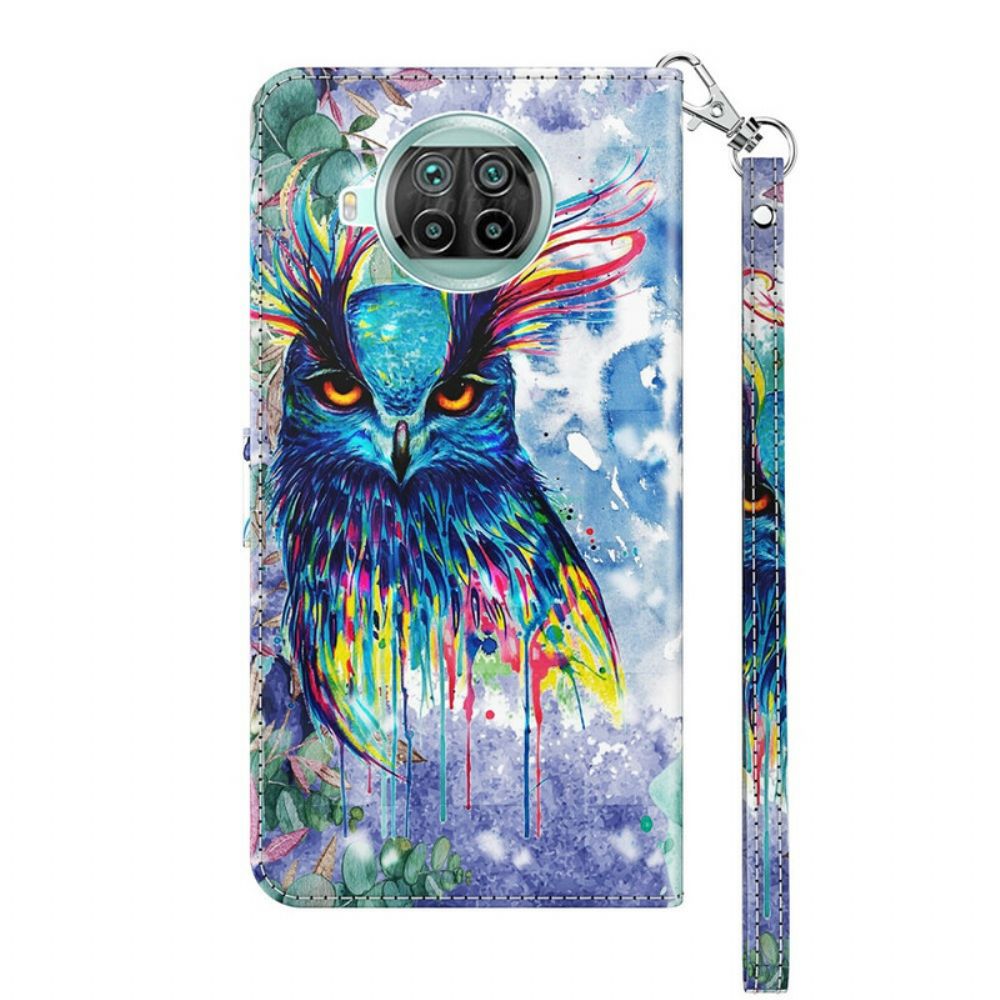 Lederhüllen Für Xiaomi Mi 10T Lite / Redmi Note 9 Pro 5G Aquarell Vogel