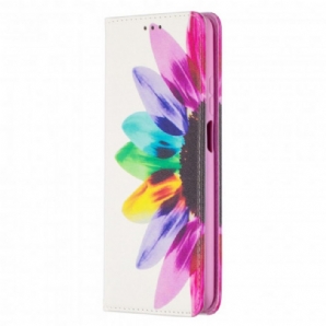 Schutzhülle Für Xiaomi Mi 10T Lite / Redmi Note 9 Pro 5G Flip Case Aquarell Blume