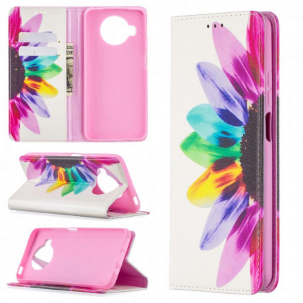 Schutzhülle Für Xiaomi Mi 10T Lite / Redmi Note 9 Pro 5G Flip Case Aquarell Blume