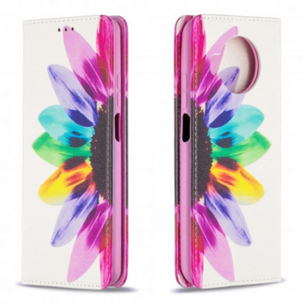 Schutzhülle Für Xiaomi Mi 10T Lite / Redmi Note 9 Pro 5G Flip Case Aquarell Blume