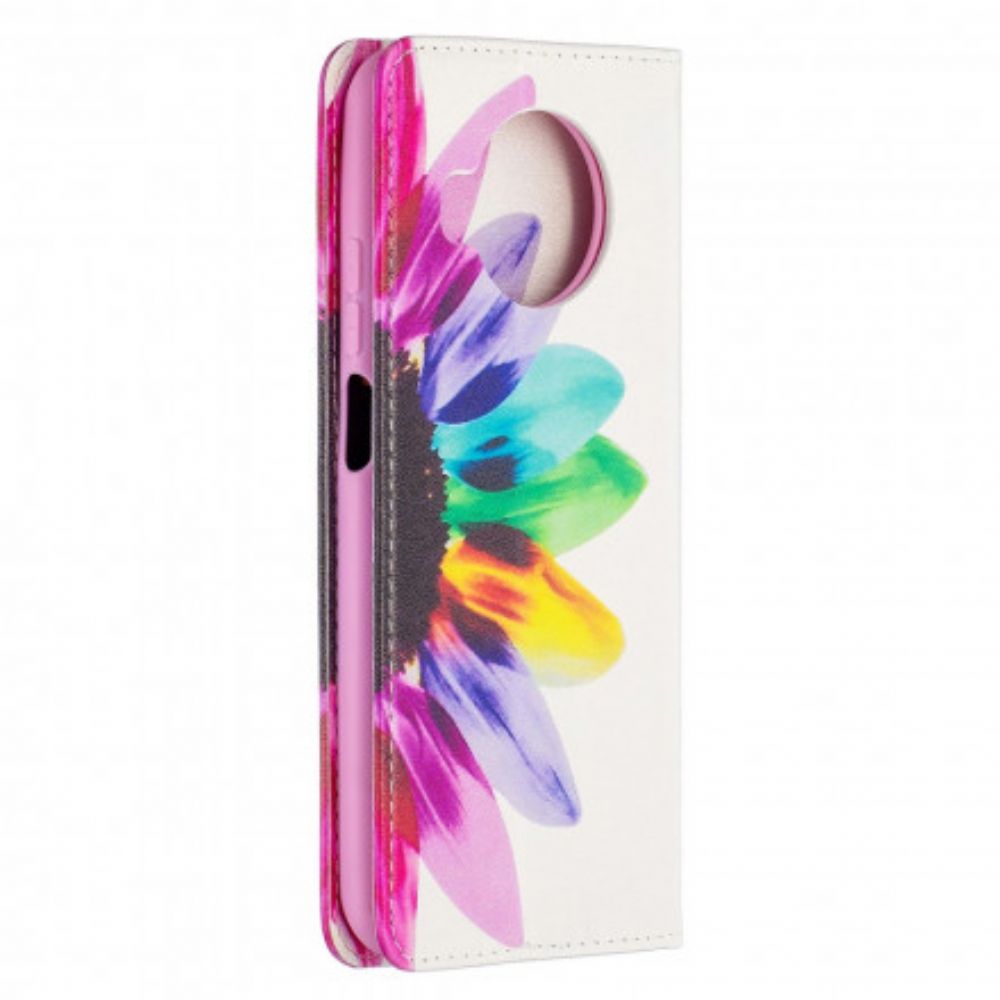 Schutzhülle Für Xiaomi Mi 10T Lite / Redmi Note 9 Pro 5G Flip Case Aquarell Blume