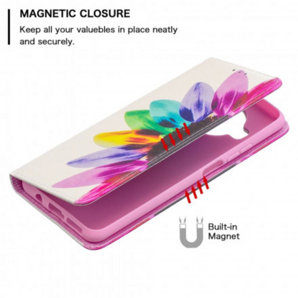 Schutzhülle Für Xiaomi Mi 10T Lite / Redmi Note 9 Pro 5G Flip Case Aquarell Blume