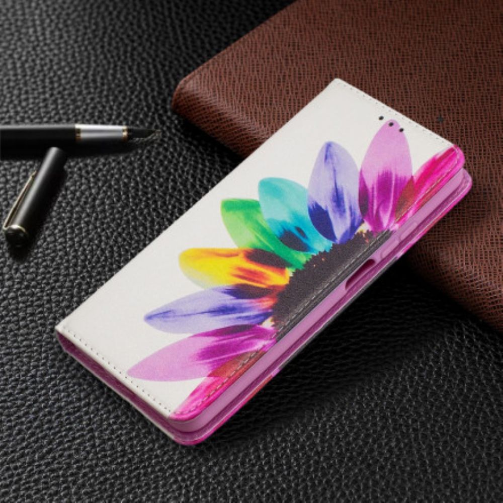 Schutzhülle Für Xiaomi Mi 10T Lite / Redmi Note 9 Pro 5G Flip Case Aquarell Blume